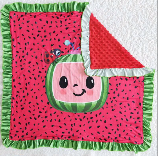 watermelon print  wholesale baby girls  blanket