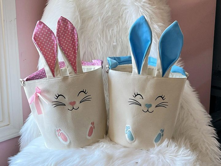 kids girls blue ear Easter bag  BA0030,  10*12*3.9inches