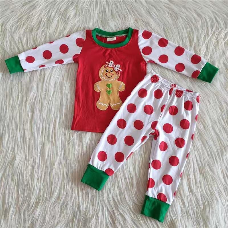 girls  Gingerbread pajama set