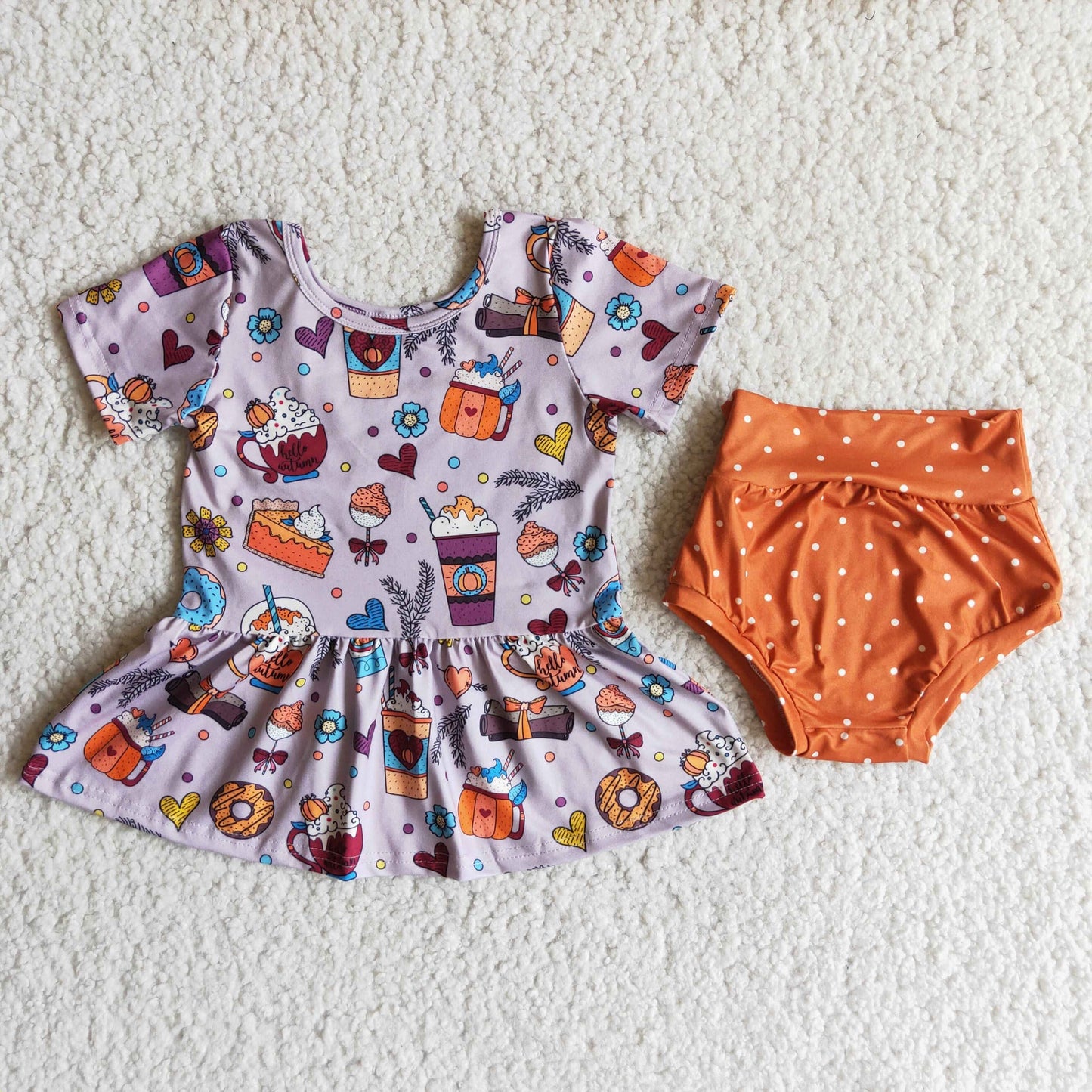 baby girls summer bummie set