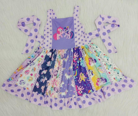 Baby girls purple twirl dress