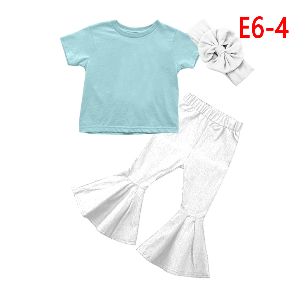 girls cartoon summer outfit  E6-4