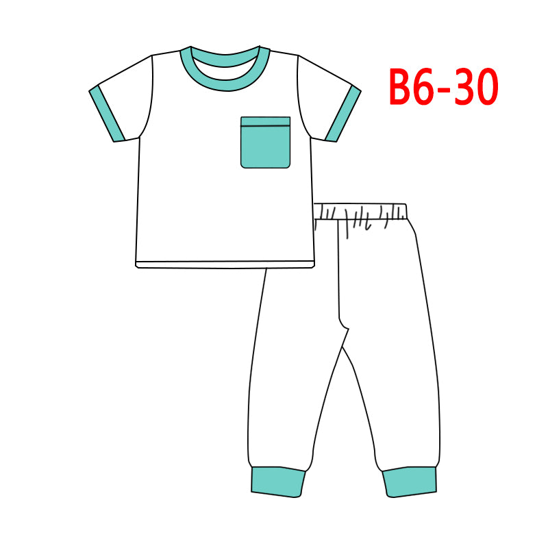 wholesale kids boutique outfit, baby boy summer outfit B6-30