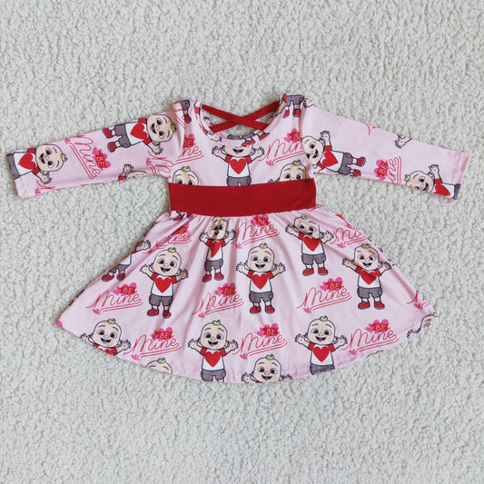 Baby girls Be Mine Valentines day dress 6 A27-4