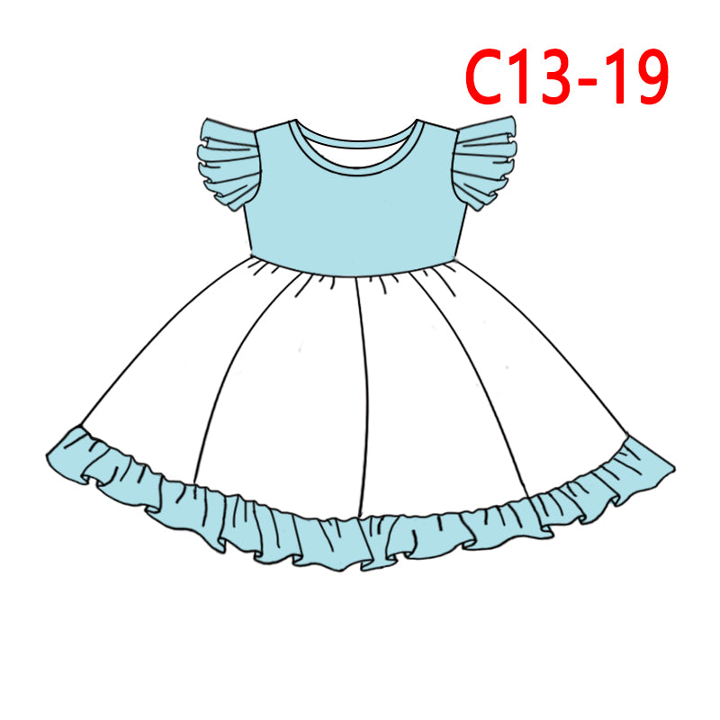 Baby girls blue summer dress C13-19
