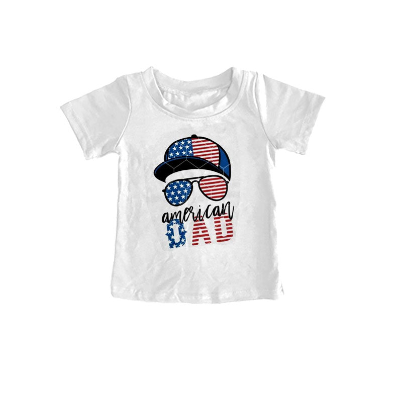 Preorder  adult man American dad summer July 4th top ,BT0187，Dec 15th