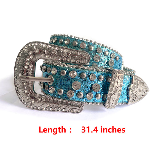 kids turquoise belt   31.4inches GB0008