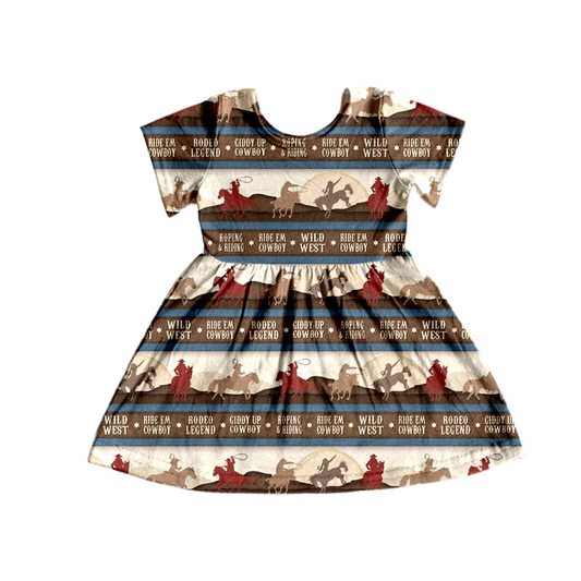 Pre-order baby girls short sleeve western dress, GSD0204, Nov 15th