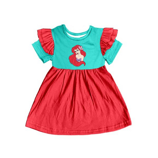 Pre-order  girls short sleeve summer boutique  dress, GLD0250