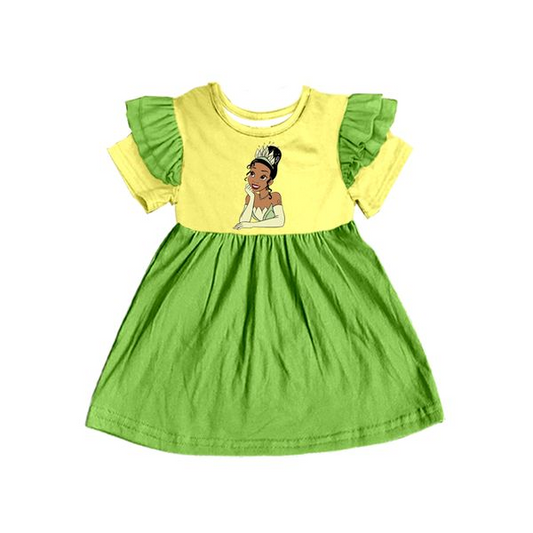 Pre-order  girls short sleeve cartoon design  dress, GLD0253