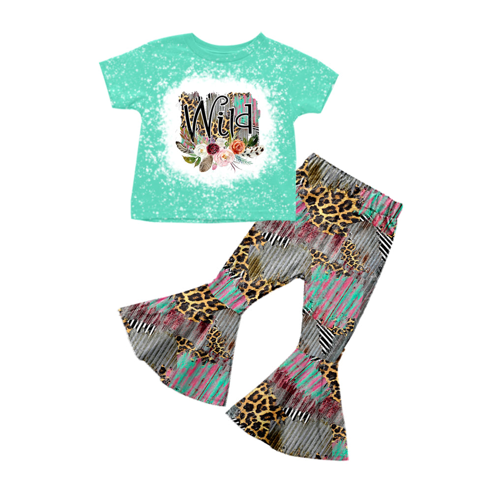 Pre-order wild flowers bell pants outfit