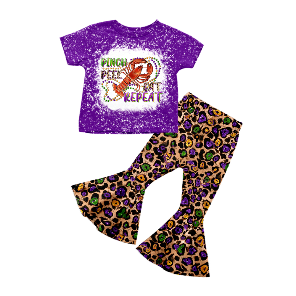 Pre-order Girls Maidi Gras bell pants outfit, GSPO0386,Nov 24th