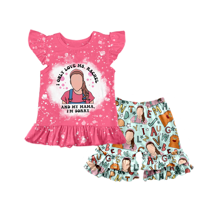 Pre-order toddle girls summer 2pcs shorts set