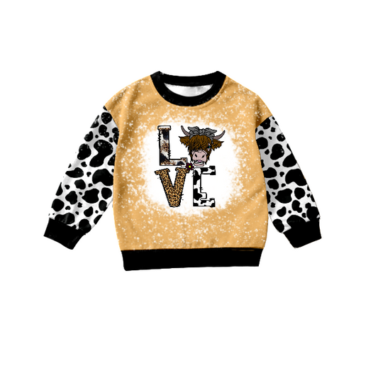 Preorder boy long sleeve heifer print top