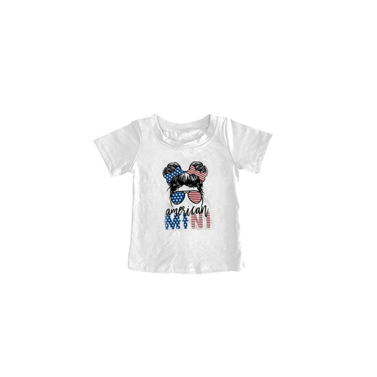 Preorder baby girl July 4th short sleeve  top, GT0130, Dec 15th