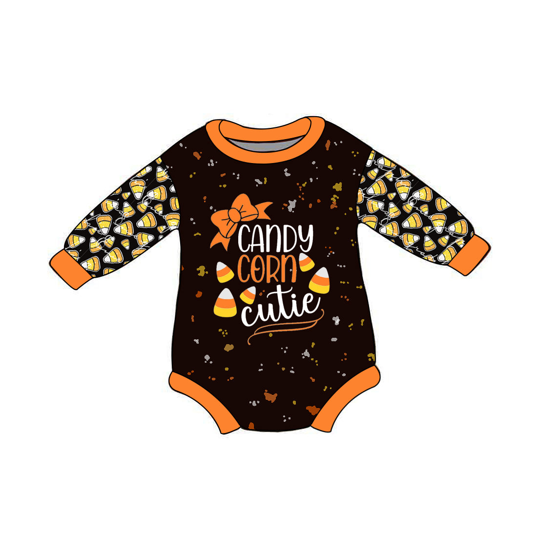 candy corn cutie Halloween romper