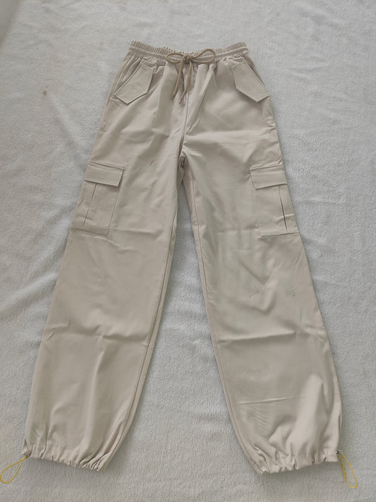 preorder cream cargo pants