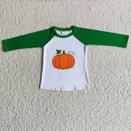 boy long sleeve pumpkin top