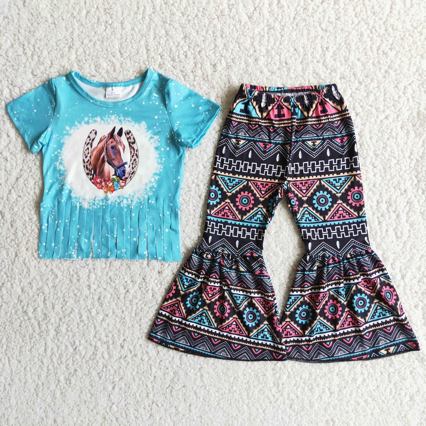 baby girls aztec design summer outfit
