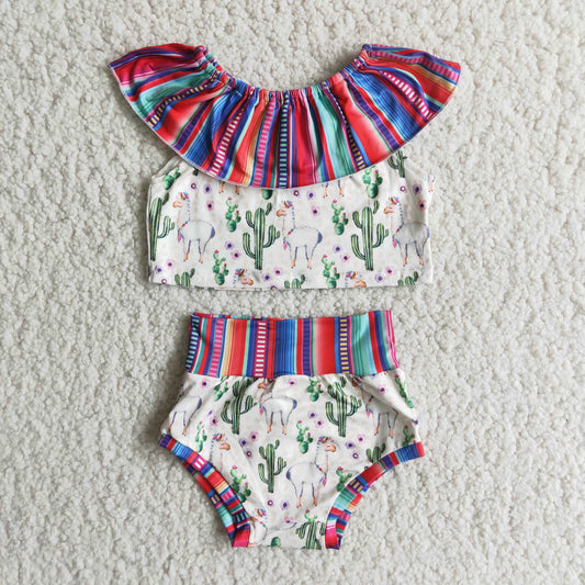 Girls cactus bummies set