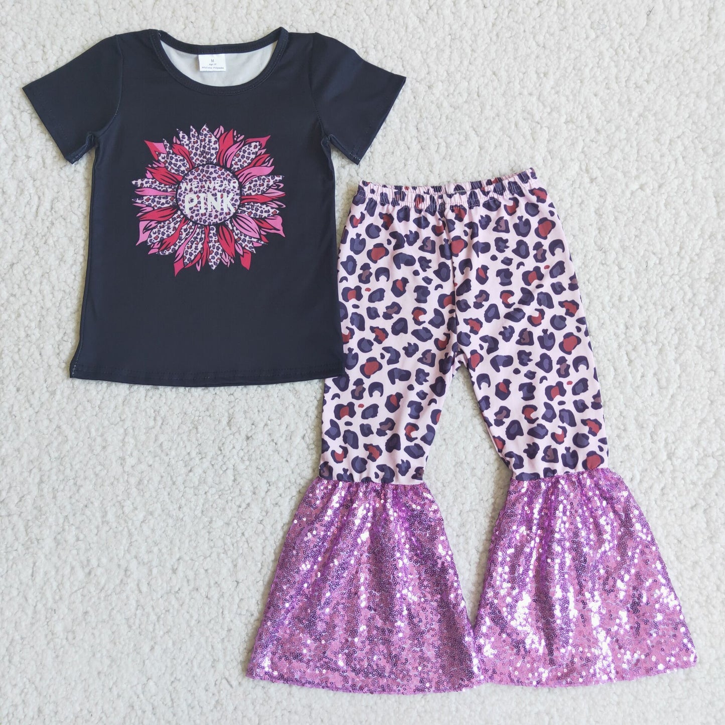 baby girls sunflower design outfit