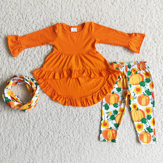 girls 3pcs pumpkin styles