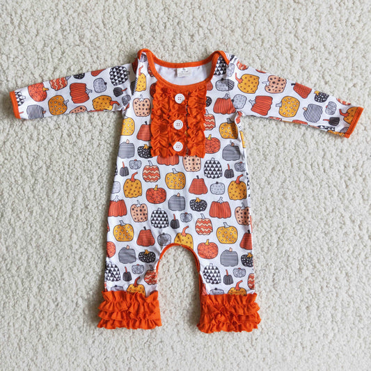 Orange Pumpkin romper