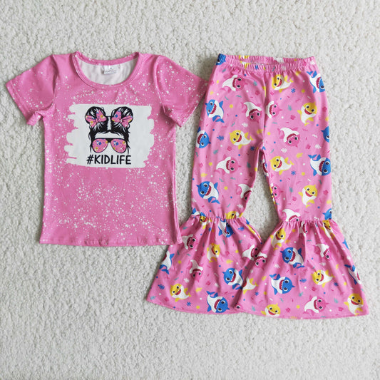 Baby girls cartoon clothing set