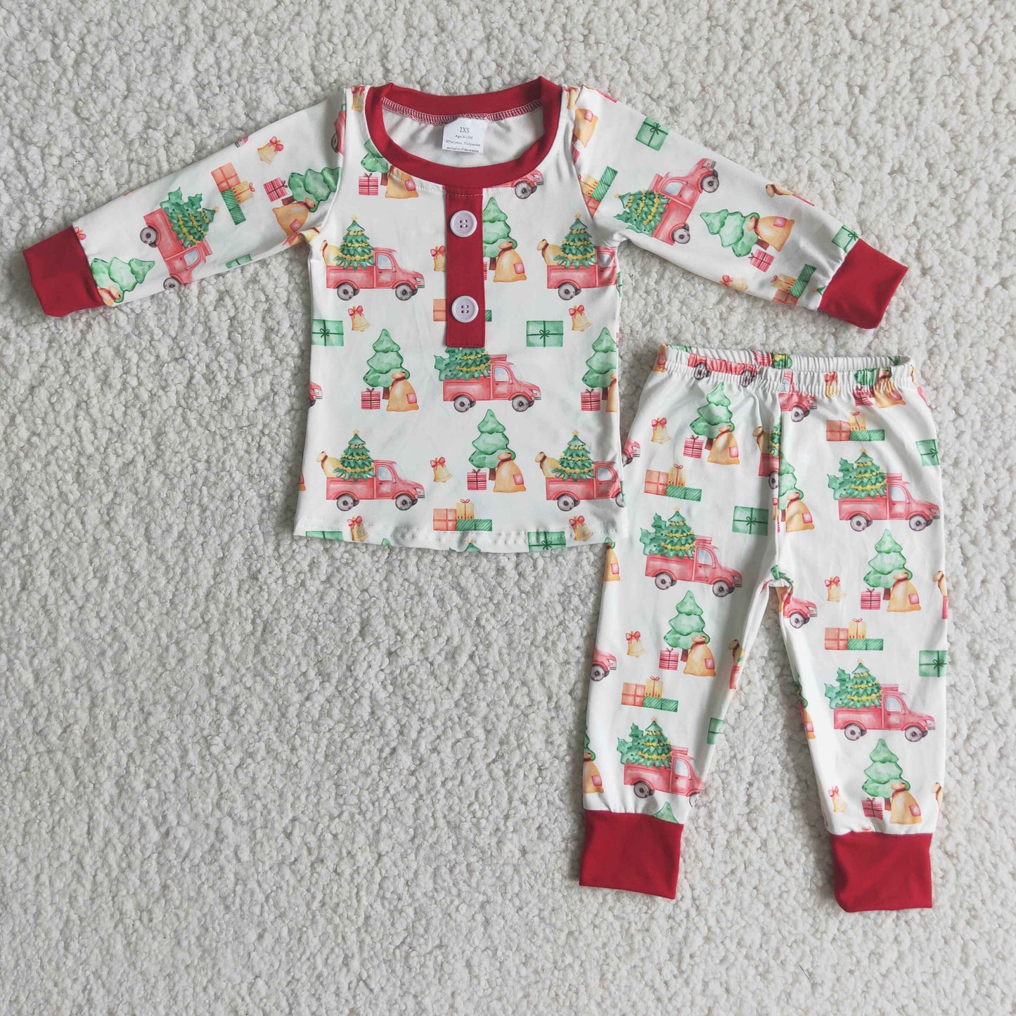 boy long sleeve winter pajama set