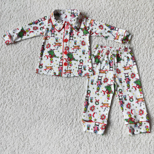 boy xmas pajama set