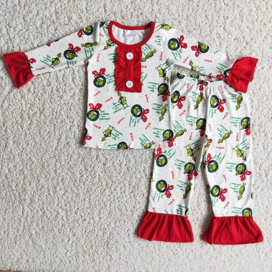 baby girls winter pajama set