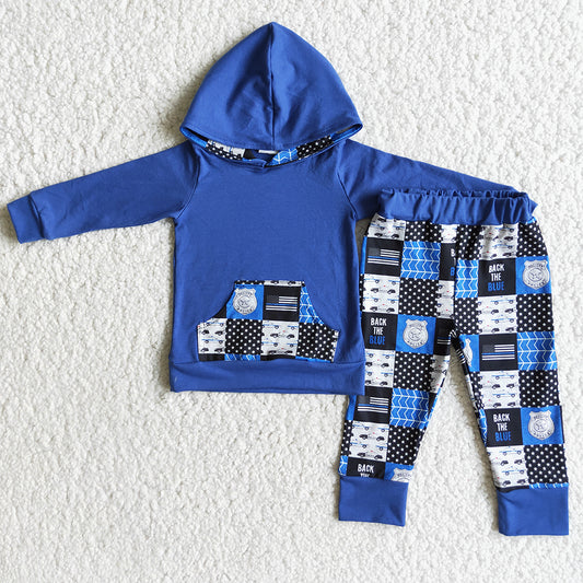 Boys long sleeve hoodie set