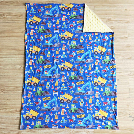 baby boy soft minky  blanket