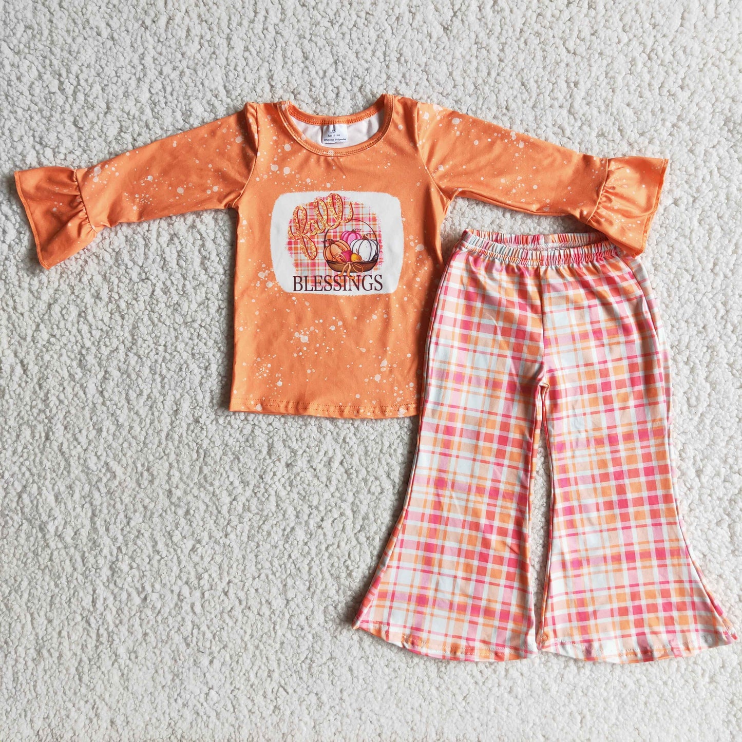 Baby girls pumpkin outfit