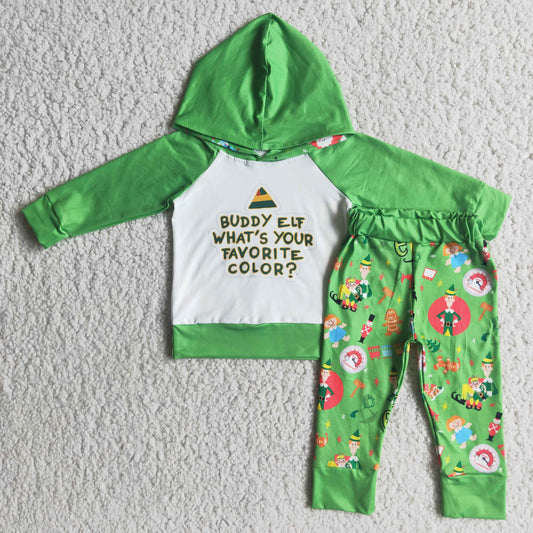 boys Christmas hoodie set