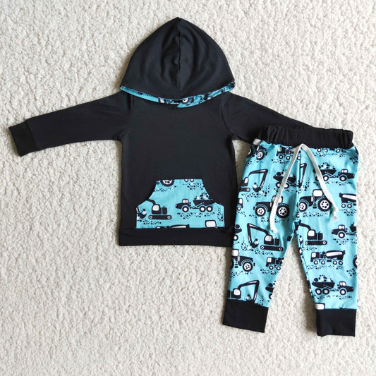 Boys fall winter hoodie set