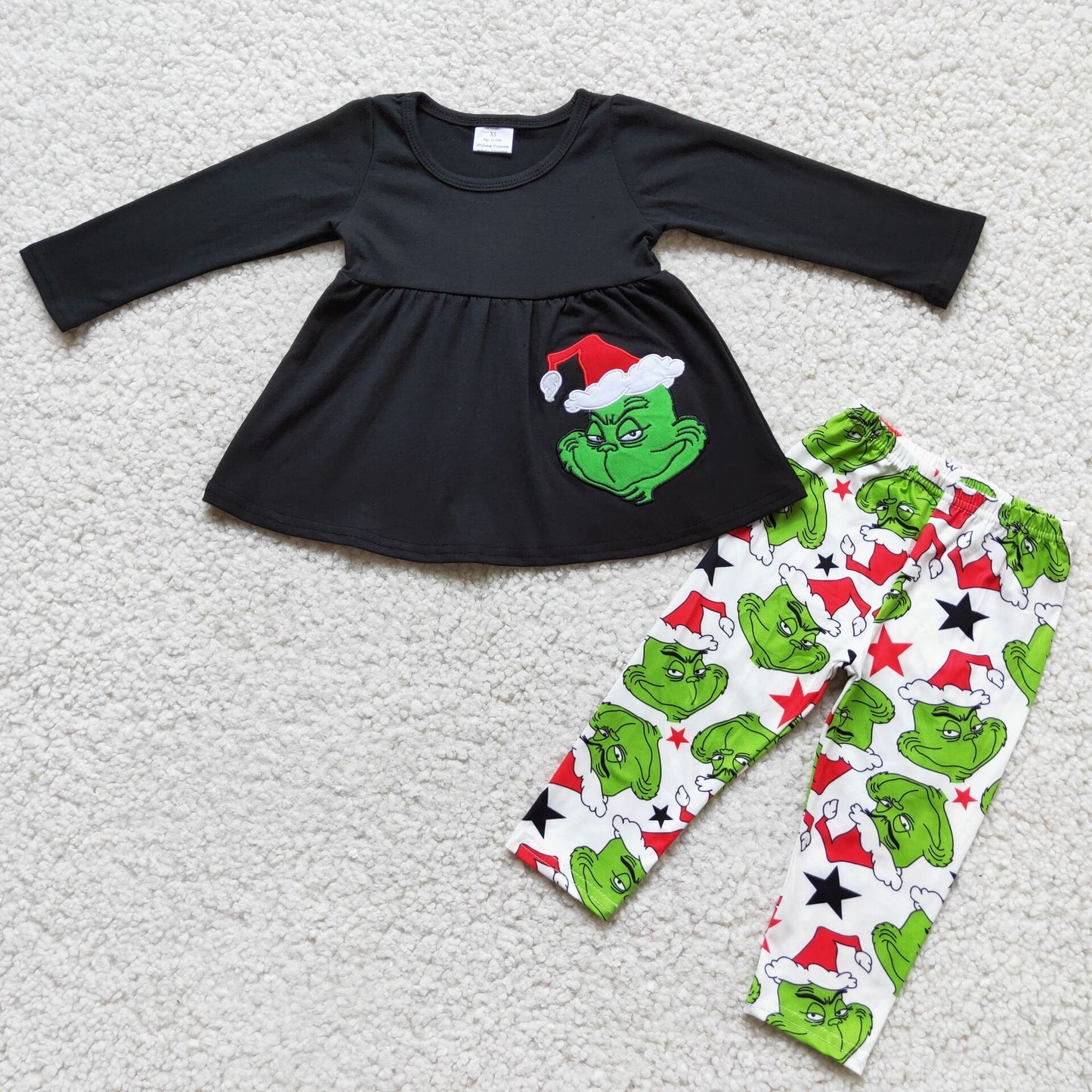 baby girls embroidery design Christmas outfit