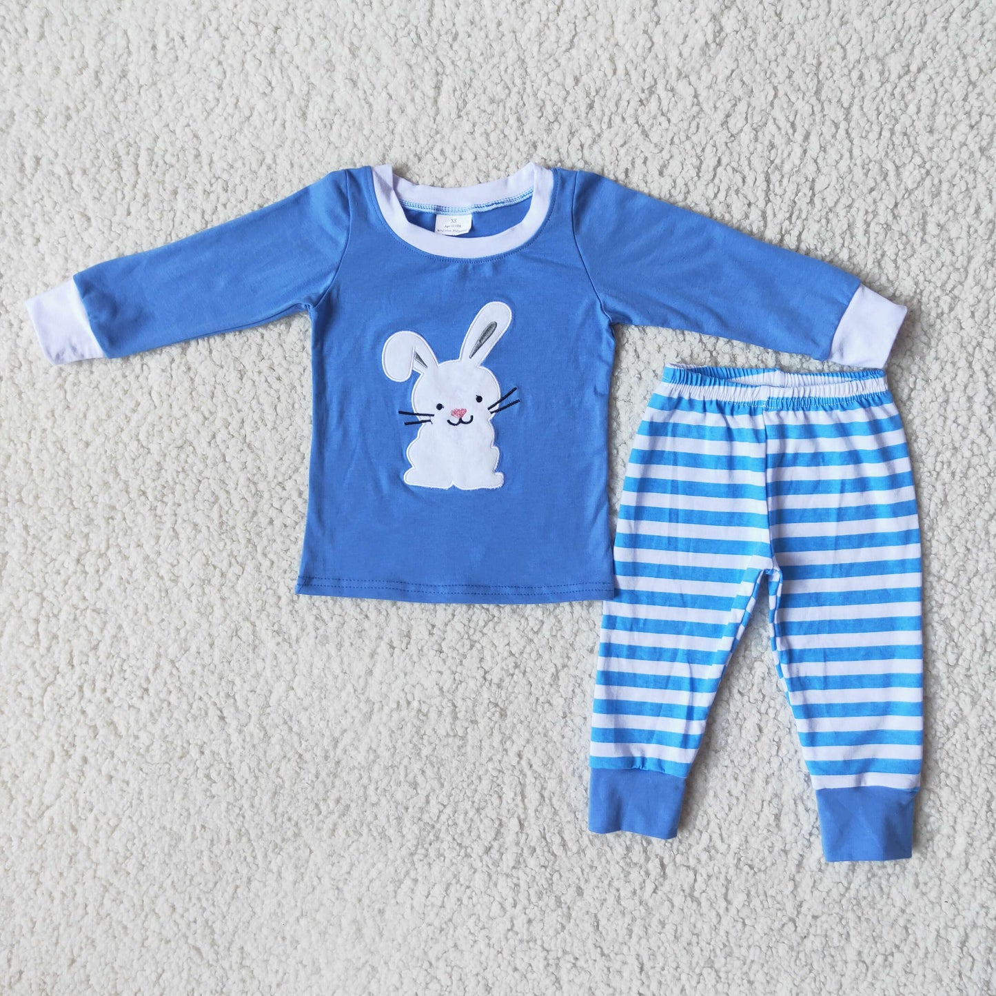 Boys Rabbit print pajama set, 6 B13-27