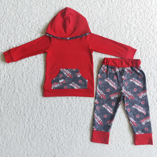 baby boys fall winter hoodie set