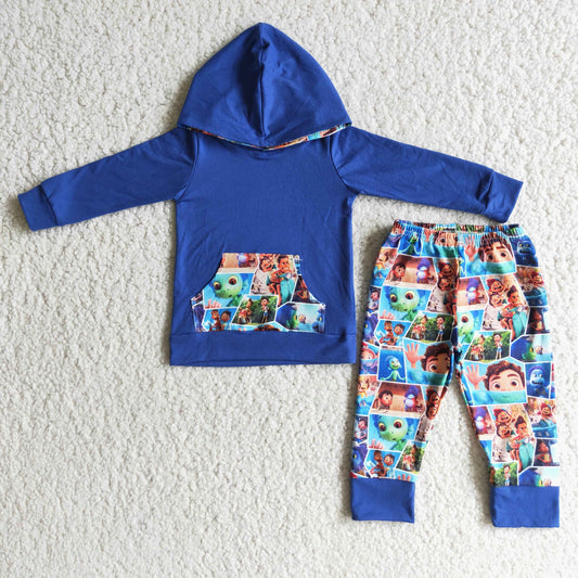 baby boys fall winter hoodie set