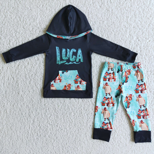 baby boys fall winter hoodie set