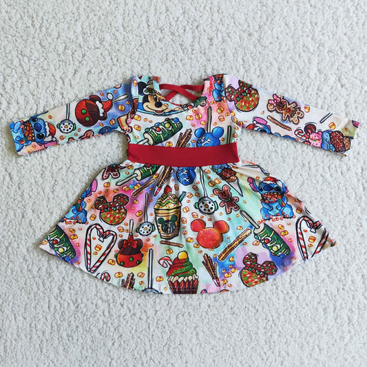 Baby girls long sleeve Christmas dress