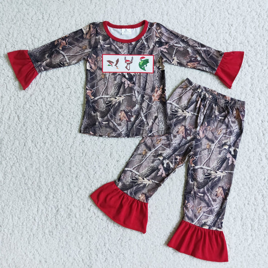 Baby Girls camo pajama set