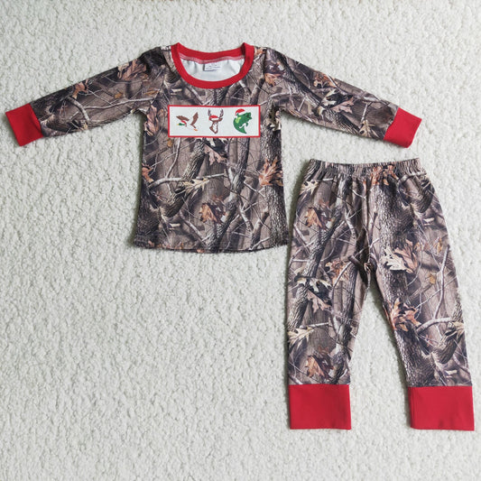 Baby boys camo pajama set