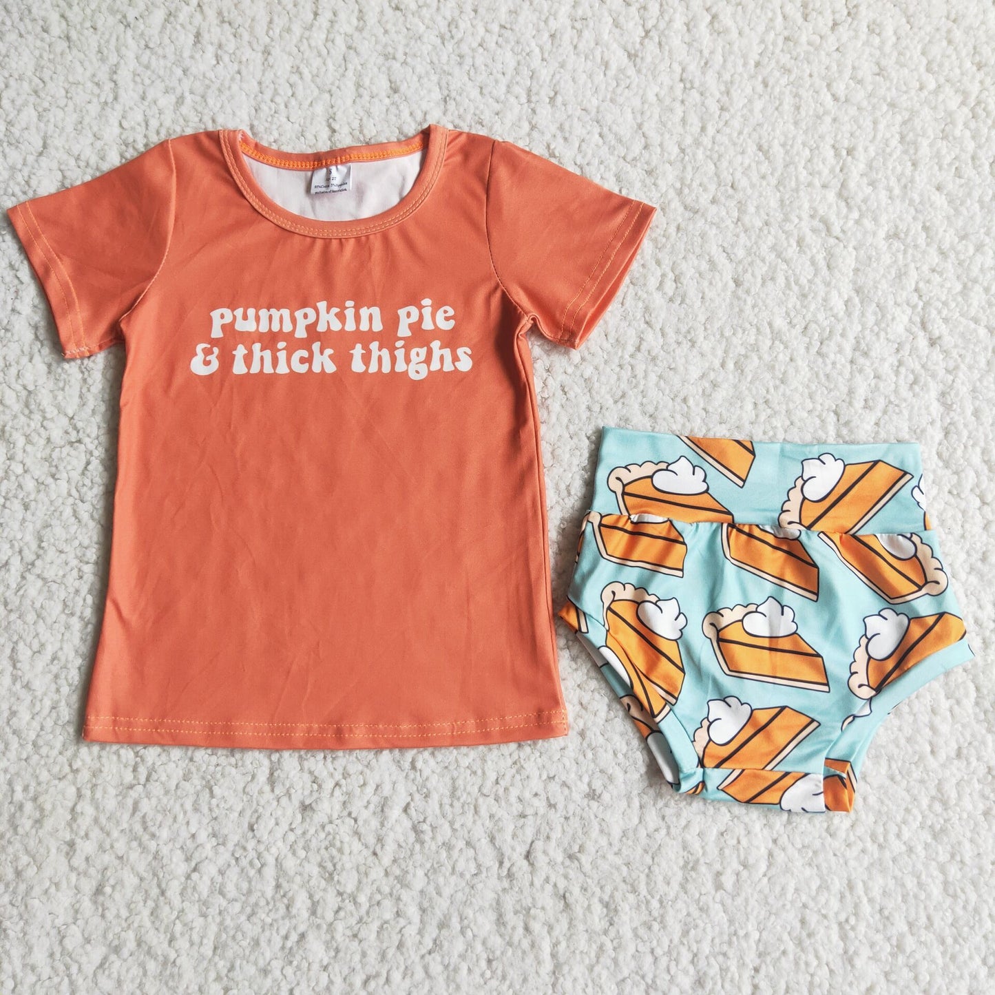 Girls summer bummies set