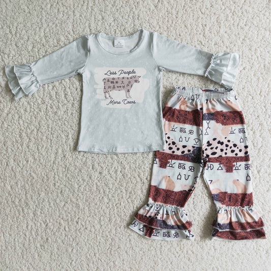 Baby girls fall clothing set