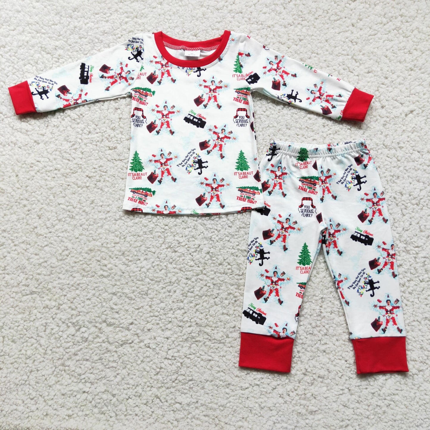 Girls Christmas pajama set