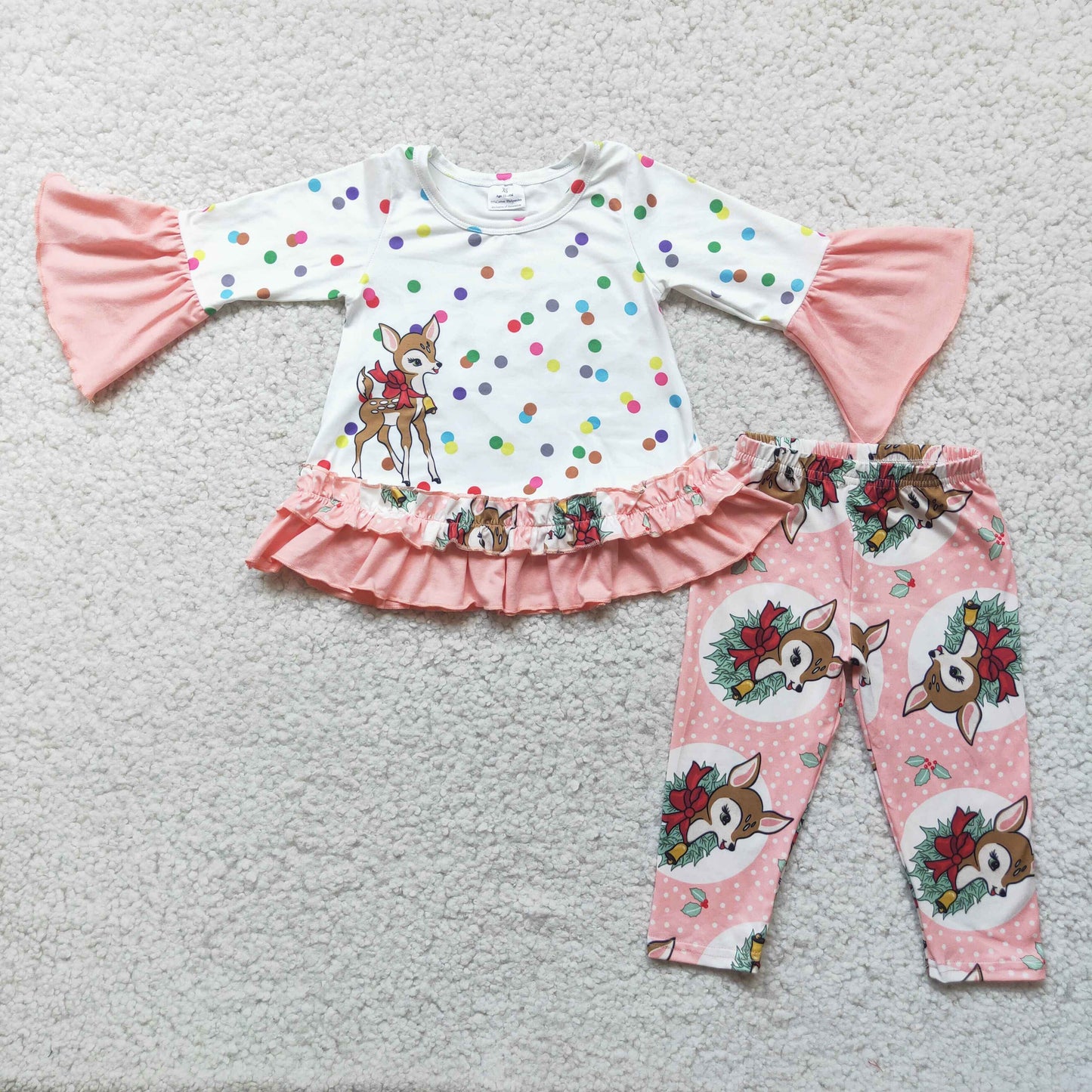 Baby girls reindeer outfit