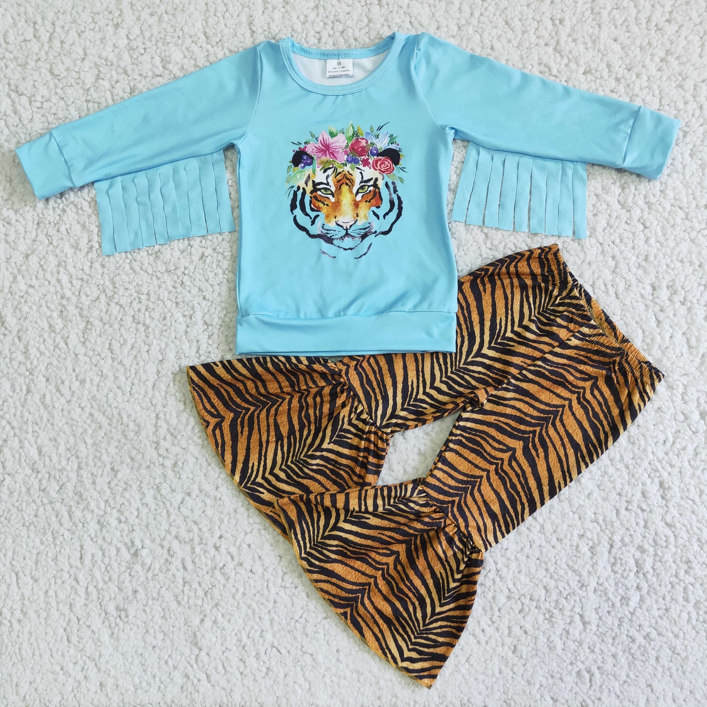 Baby girls cute print fall outfit