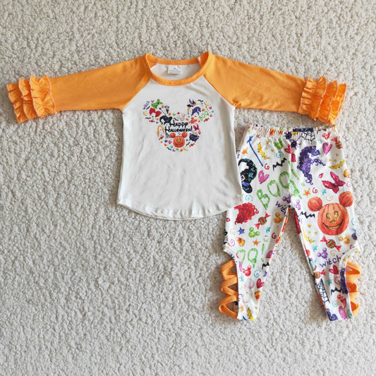 Baby girls Halloween design 2pcs set